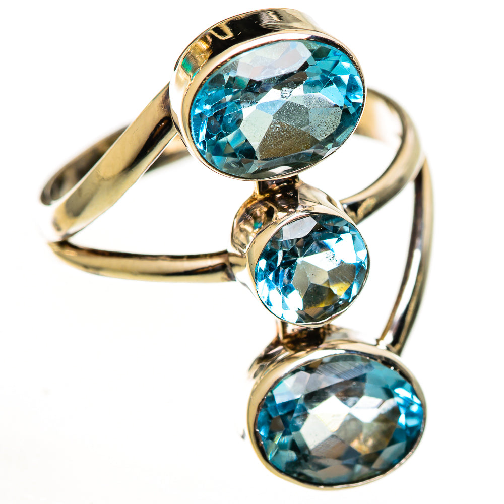 Blue Topaz Rings handcrafted by Ana Silver Co - RING113902 - Photo 2
