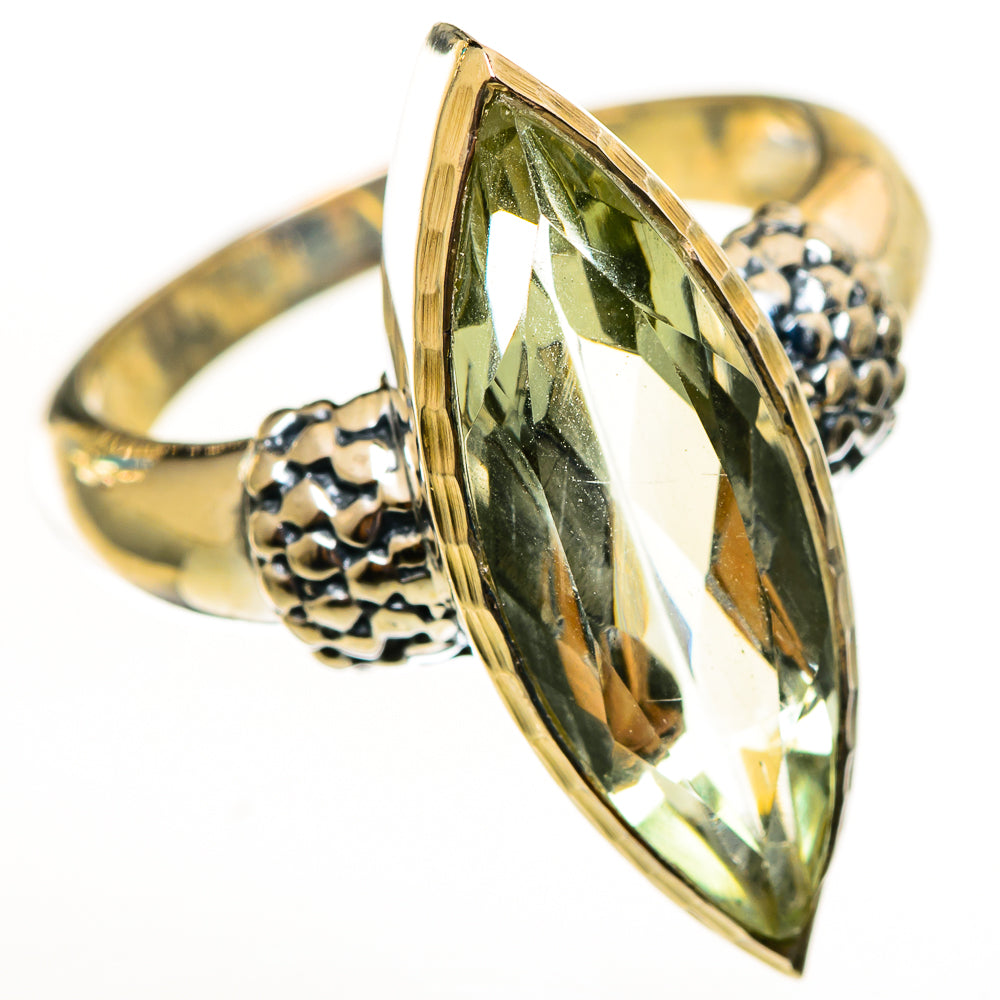 Green Amethyst Rings handcrafted by Ana Silver Co - RING113967 - Photo 2