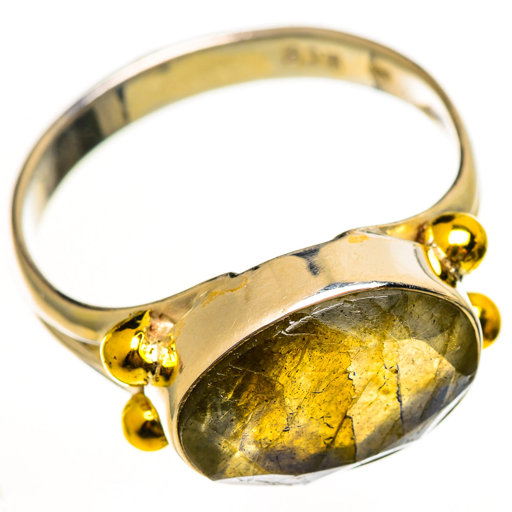 Labradorite Rings handcrafted by Ana Silver Co - RING114032 - Photo 2