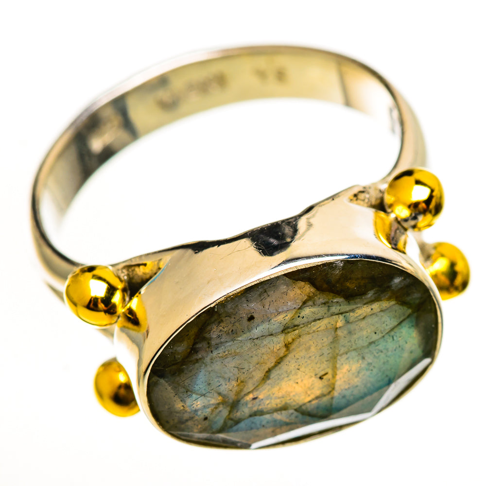 Labradorite Rings handcrafted by Ana Silver Co - RING114045 - Photo 2
