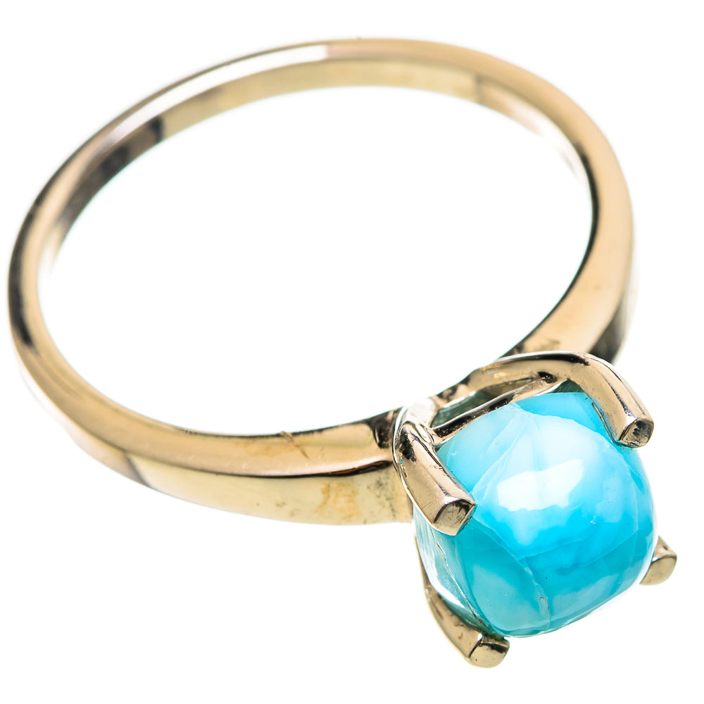Larimar Rings handcrafted by Ana Silver Co - RING114102 - Photo 2