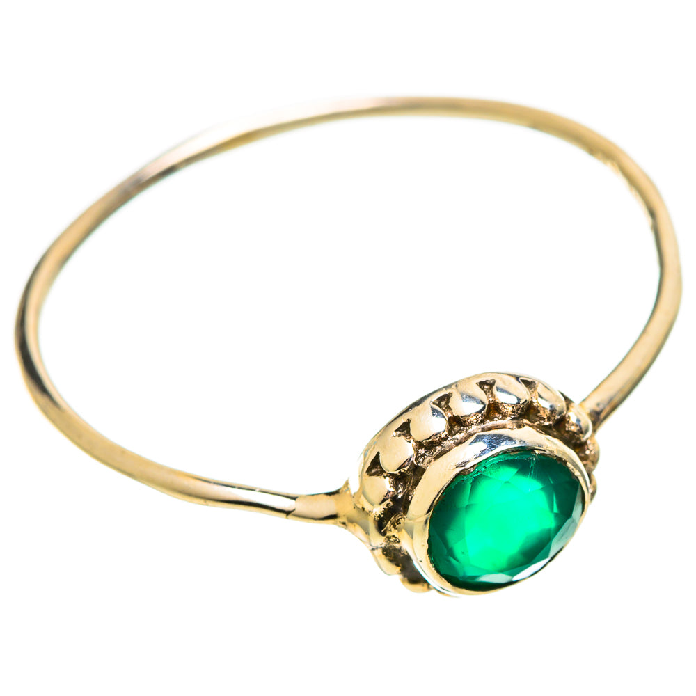 Green Onyx Rings handcrafted by Ana Silver Co - RING114113 - Photo 2