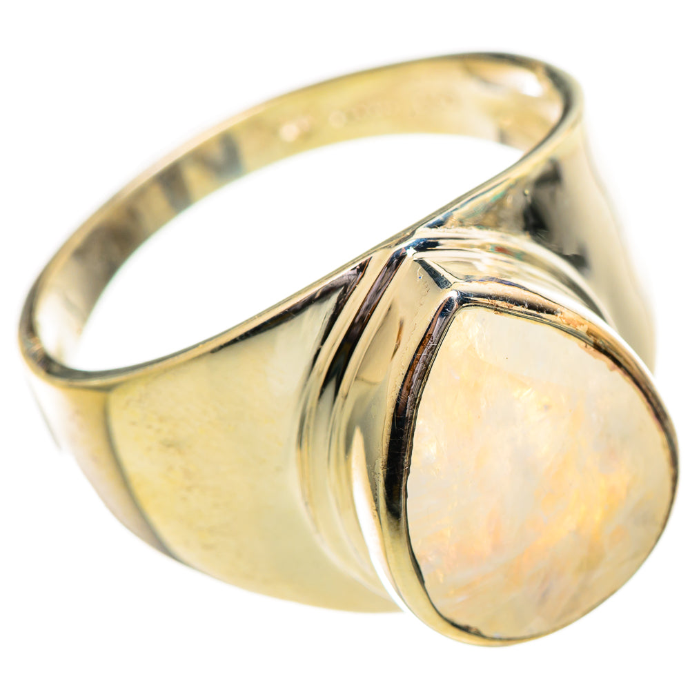 Rainbow Moonstone Rings handcrafted by Ana Silver Co - RING114157 - Photo 2