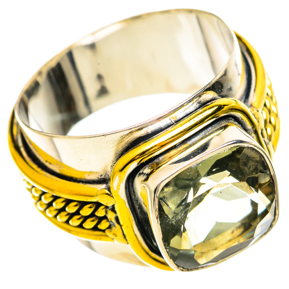 Green Amethyst Rings handcrafted by Ana Silver Co - RING114166 - Photo 2
