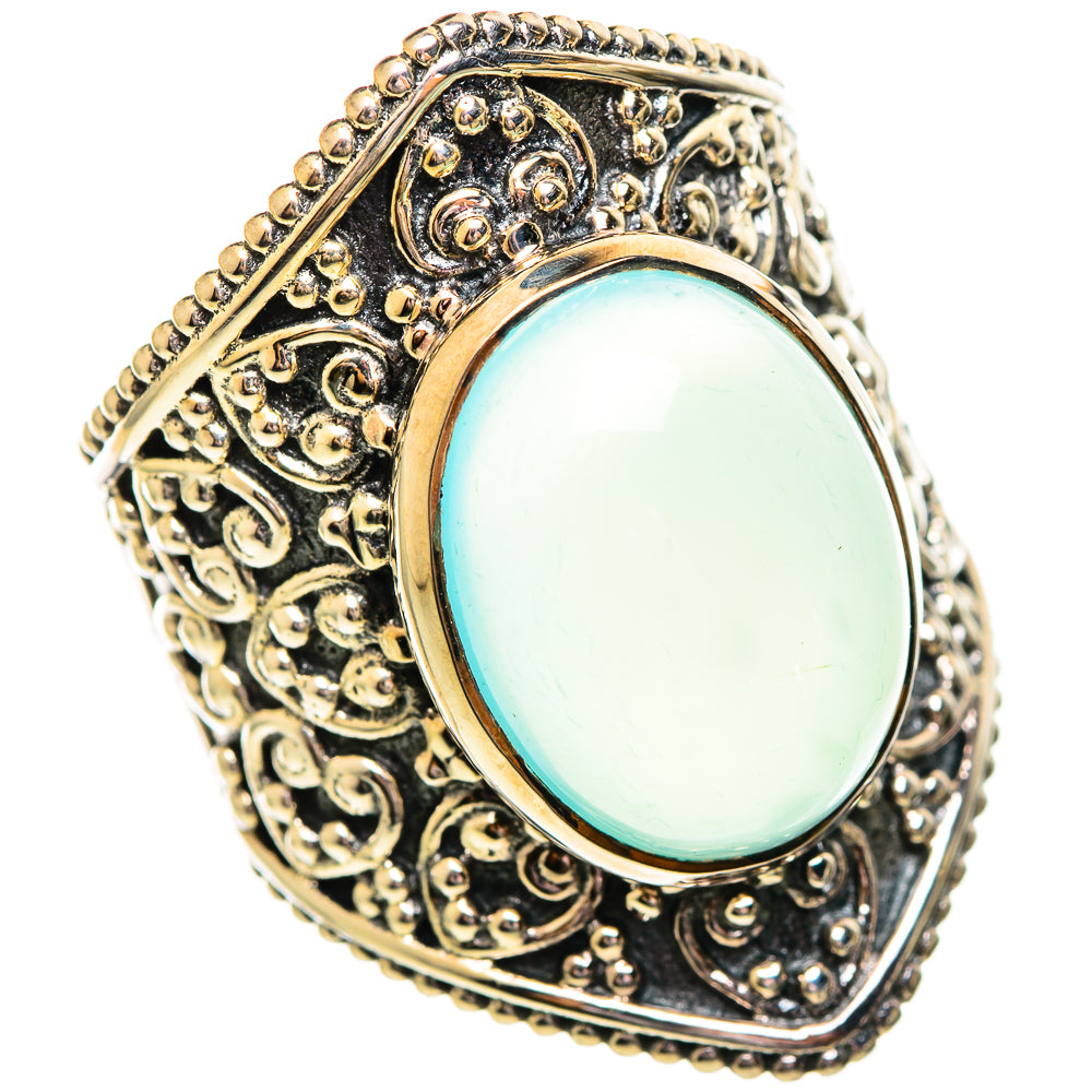 Aqua Chalcedony Rings handcrafted by Ana Silver Co - RING114217 - Photo 2