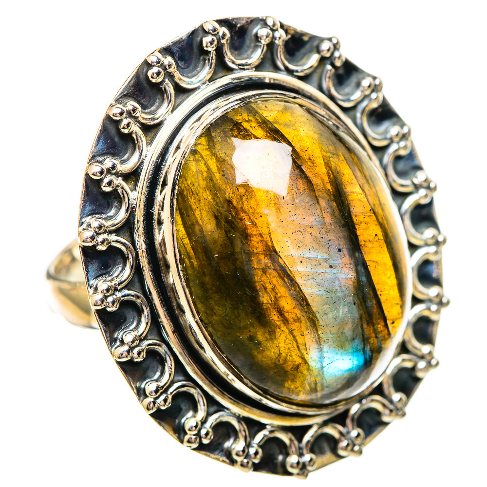 Labradorite Rings handcrafted by Ana Silver Co - RING114228 - Photo 2