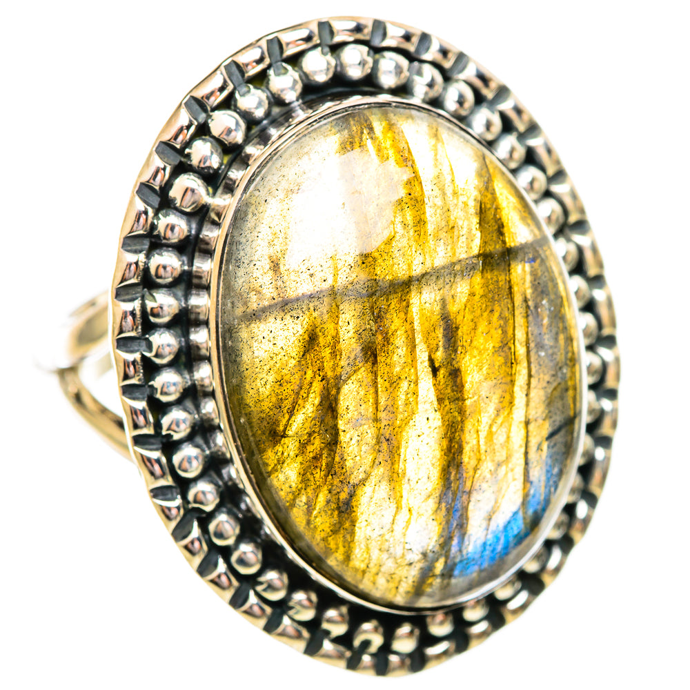 Labradorite Rings handcrafted by Ana Silver Co - RING114244 - Photo 2