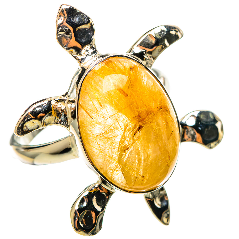 Rutilated Quartz Rings handcrafted by Ana Silver Co - RING114263 - Photo 2