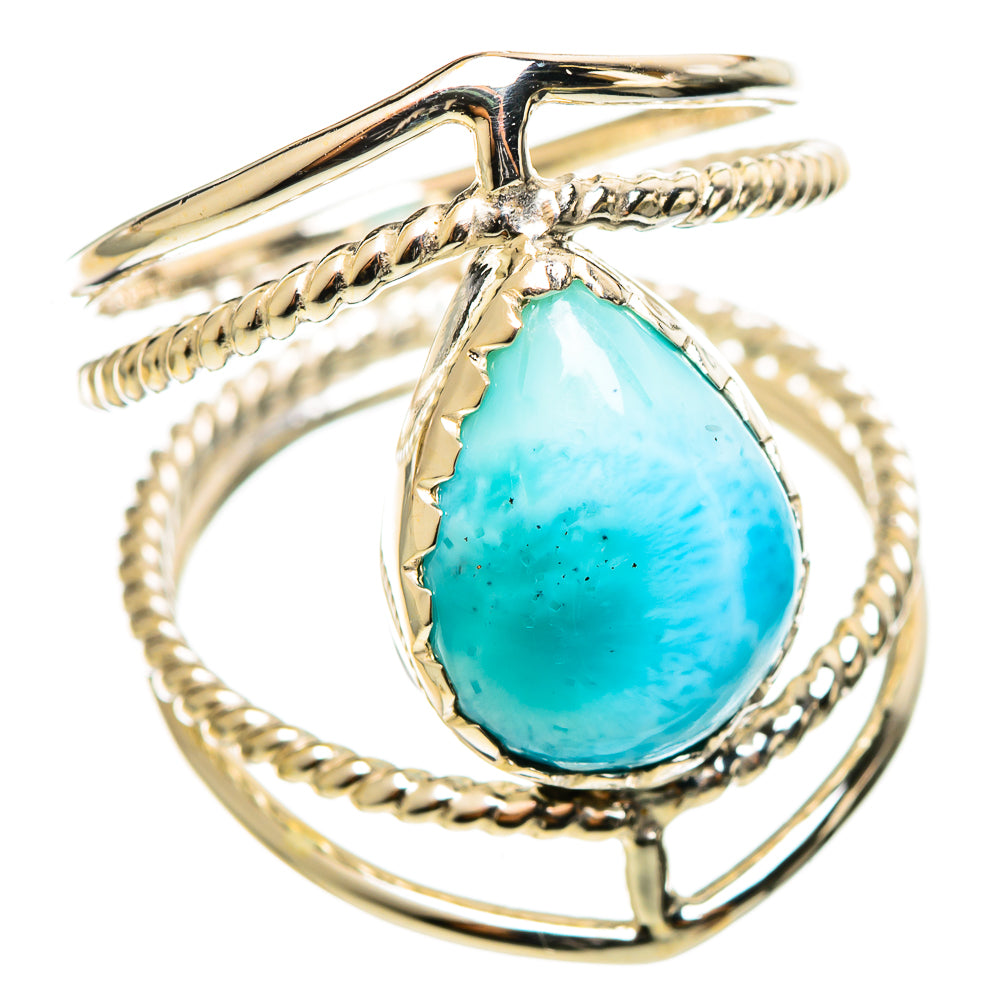Larimar Rings handcrafted by Ana Silver Co - RING114288 - Photo 2