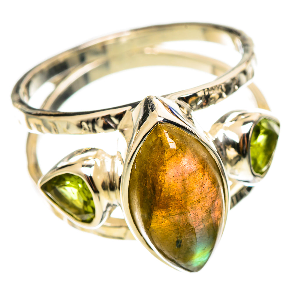 Labradorite Rings handcrafted by Ana Silver Co - RING114291 - Photo 2