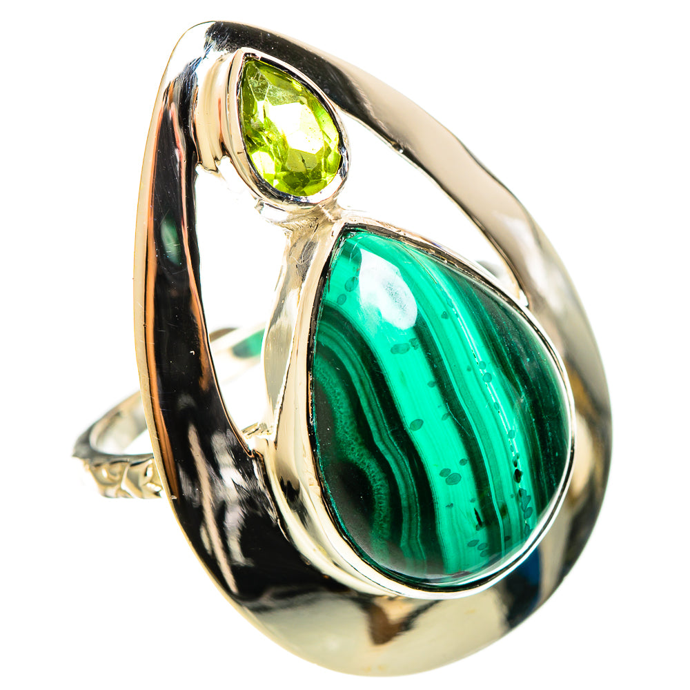 Malachite Rings handcrafted by Ana Silver Co - RING114343 - Photo 2
