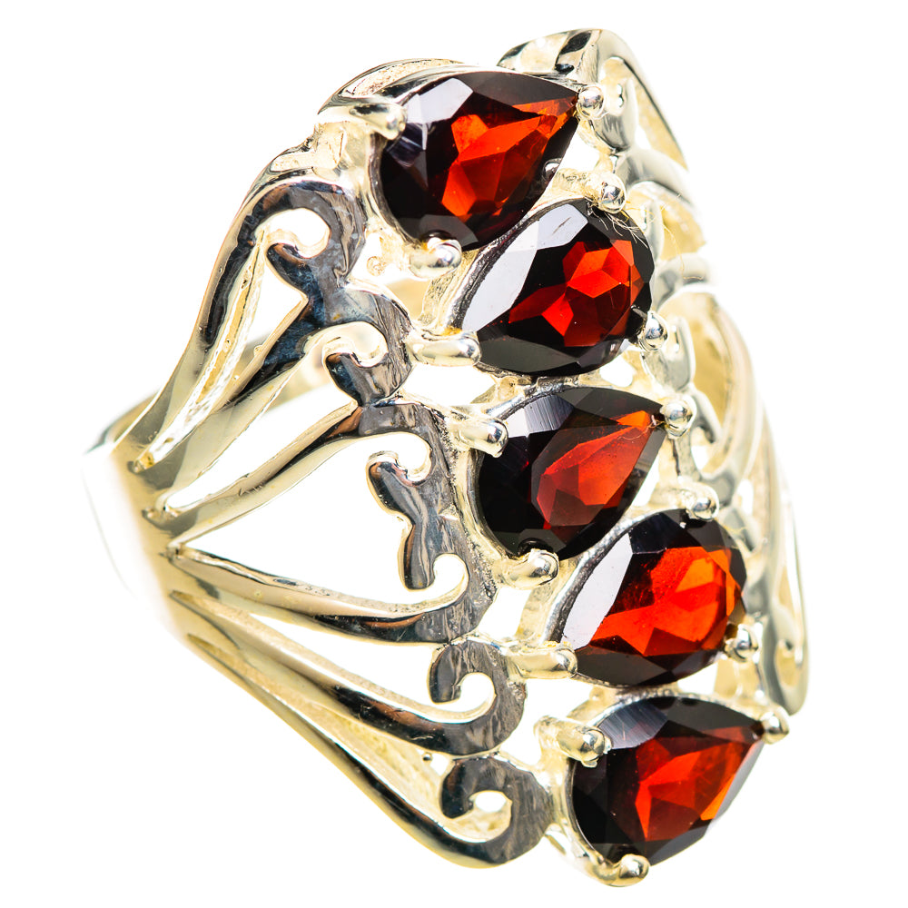 Garnet Rings handcrafted by Ana Silver Co - RING114414 - Photo 2
