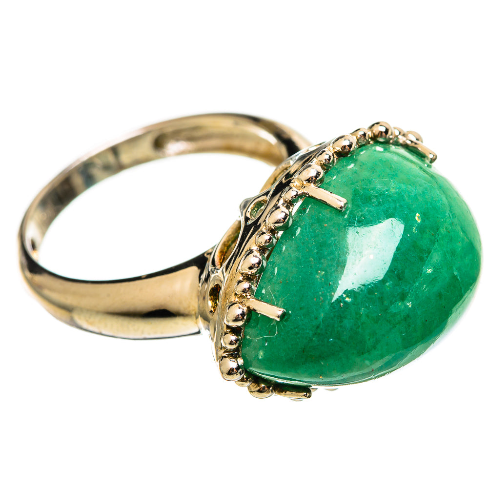 Green Aventurine Rings handcrafted by Ana Silver Co - RING114430 - Photo 2