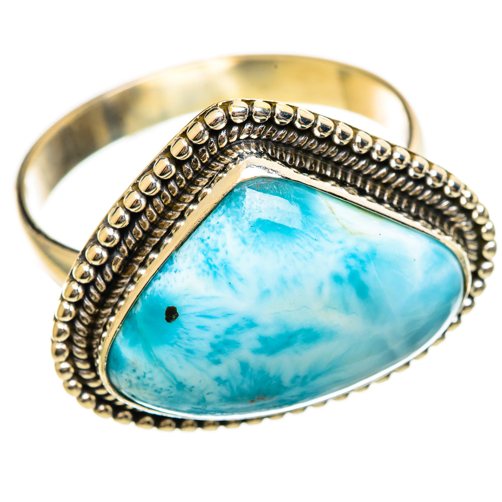 Larimar Rings handcrafted by Ana Silver Co - RING114461 - Photo 2