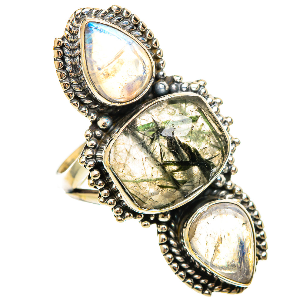 Tourmalinated Quartz Rings handcrafted by Ana Silver Co - RING114510 - Photo 2