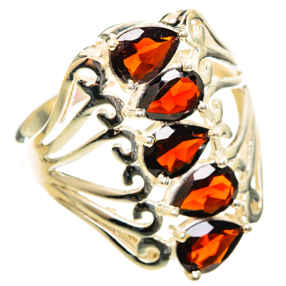 Garnet Rings handcrafted by Ana Silver Co - RING114598 - Photo 2