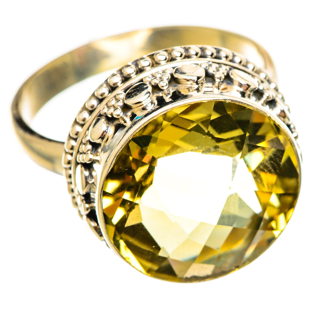 Lemon Quartz Rings handcrafted by Ana Silver Co - RING114622 - Photo 2