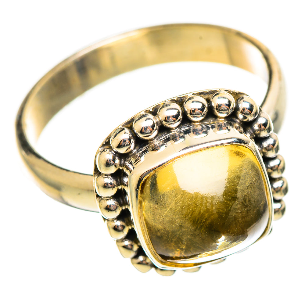 Citrine Sugarloaf Rings handcrafted by Ana Silver Co - RING114629 - Photo 2