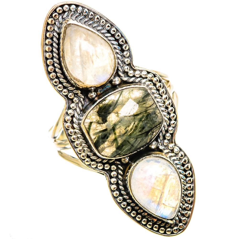 Tourmalinated Quartz Rings handcrafted by Ana Silver Co - RING114647 - Photo 2