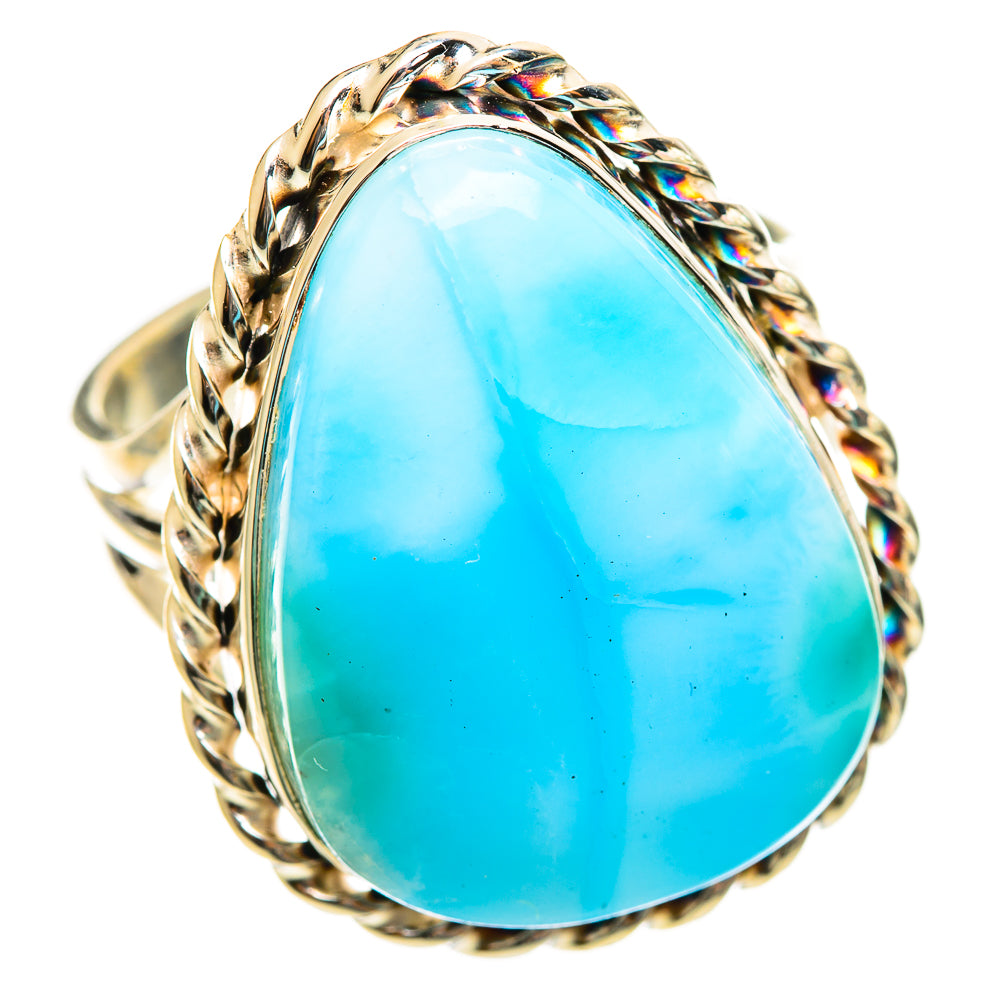 Larimar Rings handcrafted by Ana Silver Co - RING114653 - Photo 2