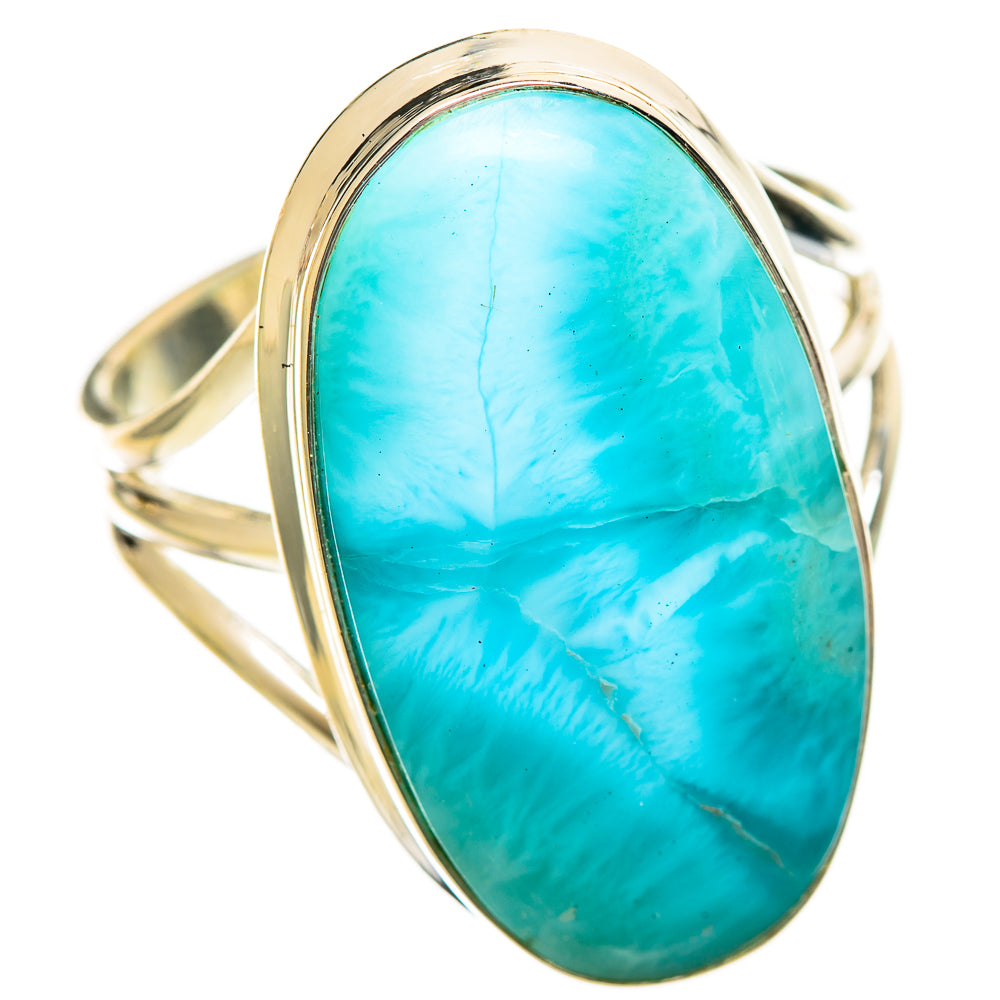 Larimar Rings handcrafted by Ana Silver Co - RING114659 - Photo 2