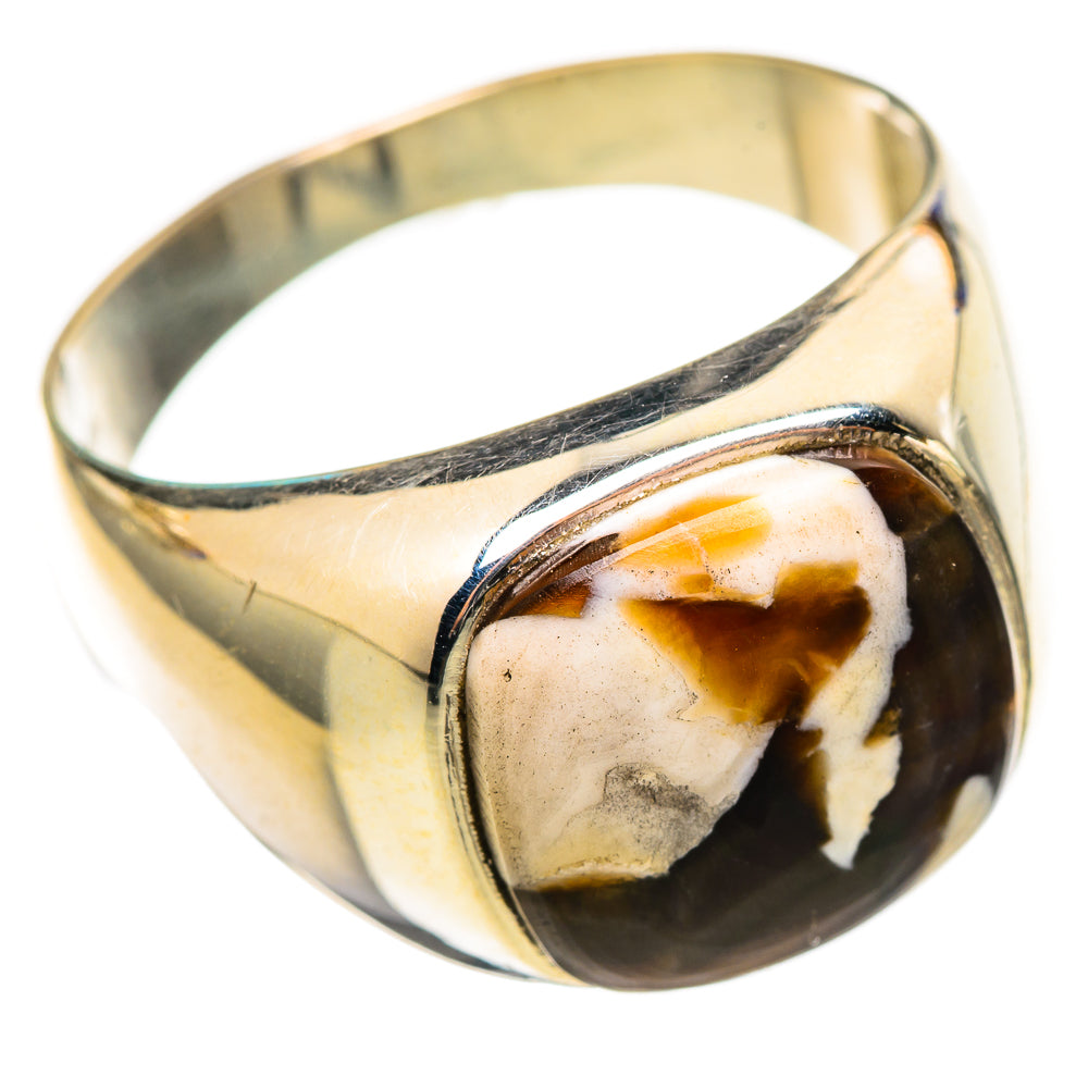 Peanut Wood Jasper Rings handcrafted by Ana Silver Co - RING114703 - Photo 2