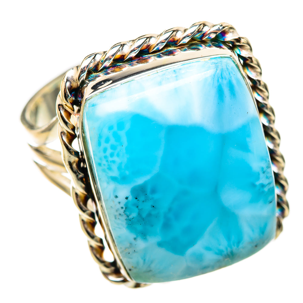 Larimar Rings handcrafted by Ana Silver Co - RING114721 - Photo 2