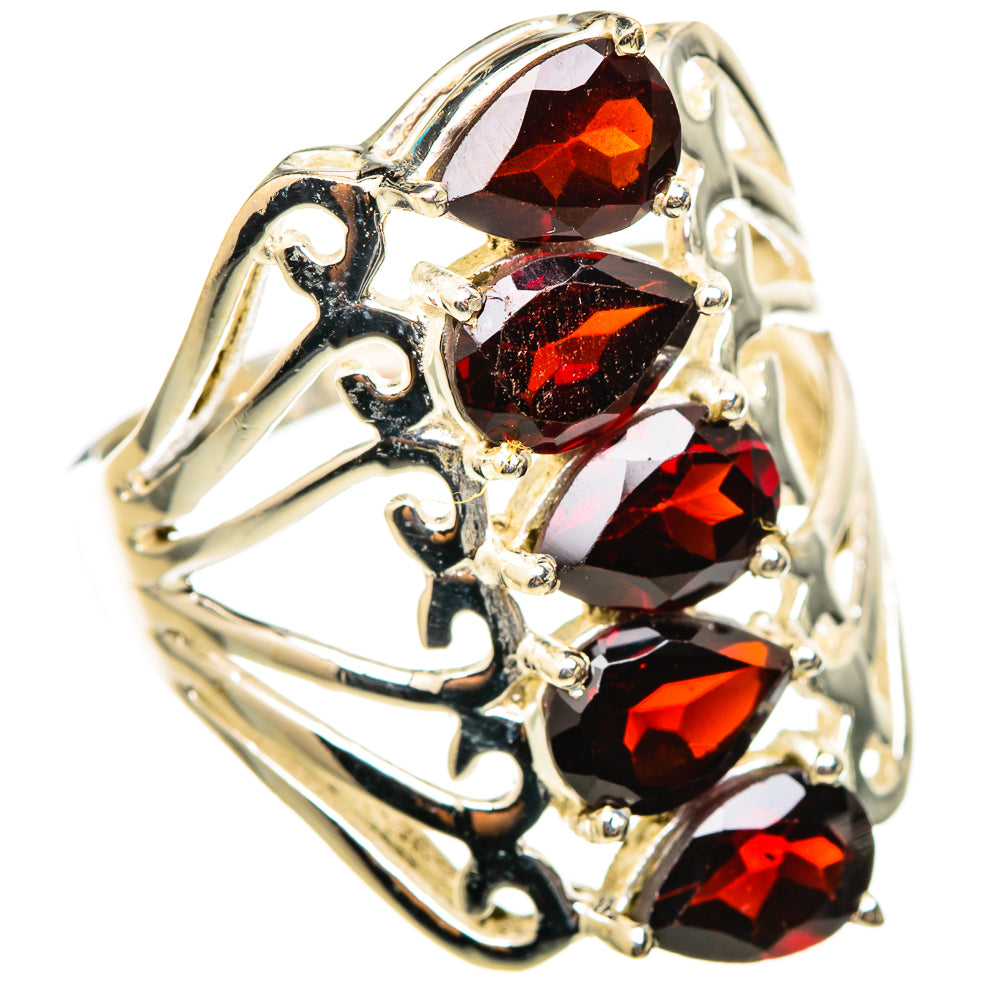 Garnet Rings handcrafted by Ana Silver Co - RING114733 - Photo 2