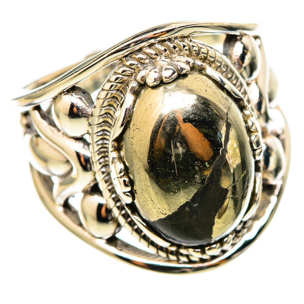 Pyrite Rings handcrafted by Ana Silver Co - RING114739 - Photo 2