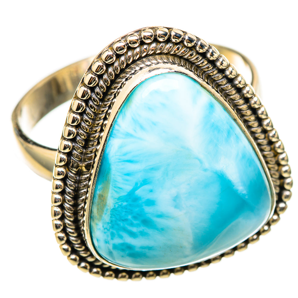 Larimar Rings handcrafted by Ana Silver Co - RING114775 - Photo 2