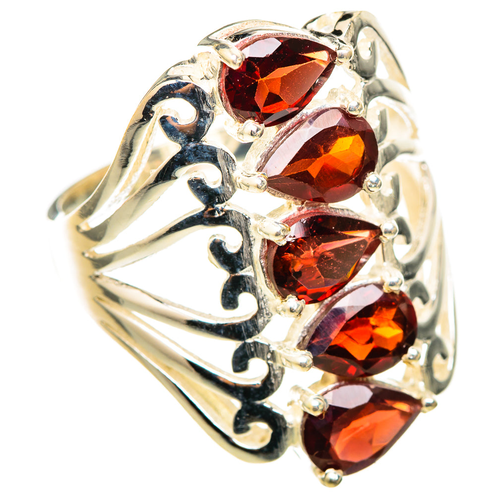 Garnet Rings handcrafted by Ana Silver Co - RING114804 - Photo 2