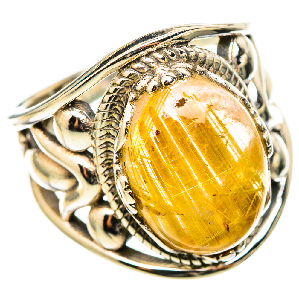 Rutilated Quartz Rings handcrafted by Ana Silver Co - RING114808 - Photo 2