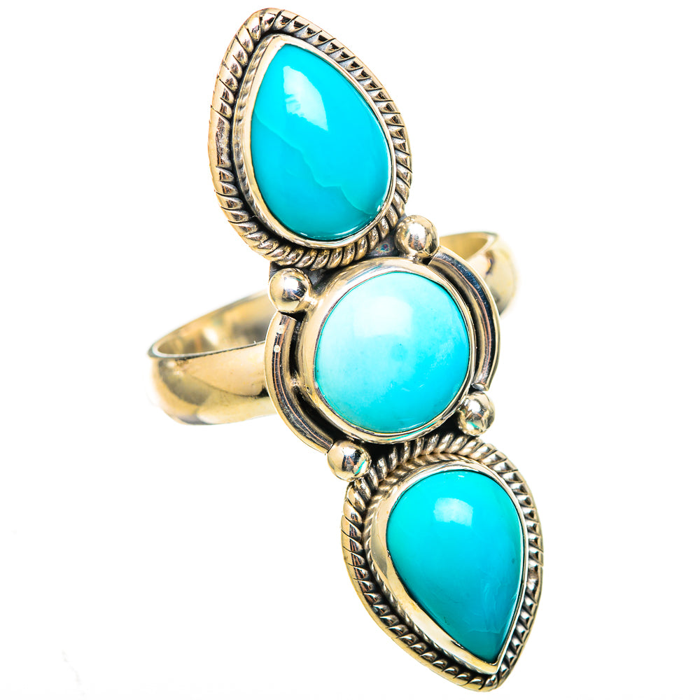 Larimar Rings handcrafted by Ana Silver Co - RING114818 - Photo 2