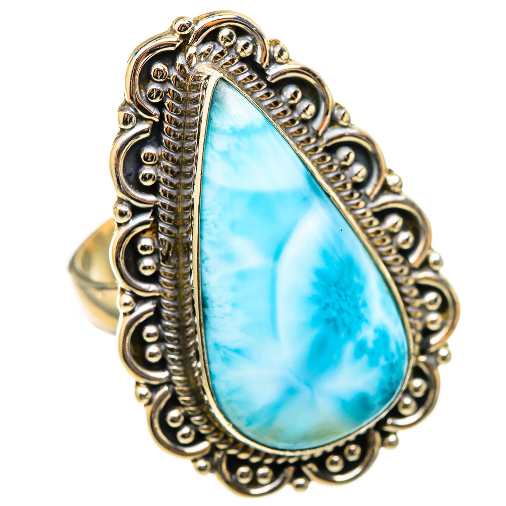 Larimar Rings handcrafted by Ana Silver Co - RING114820 - Photo 2