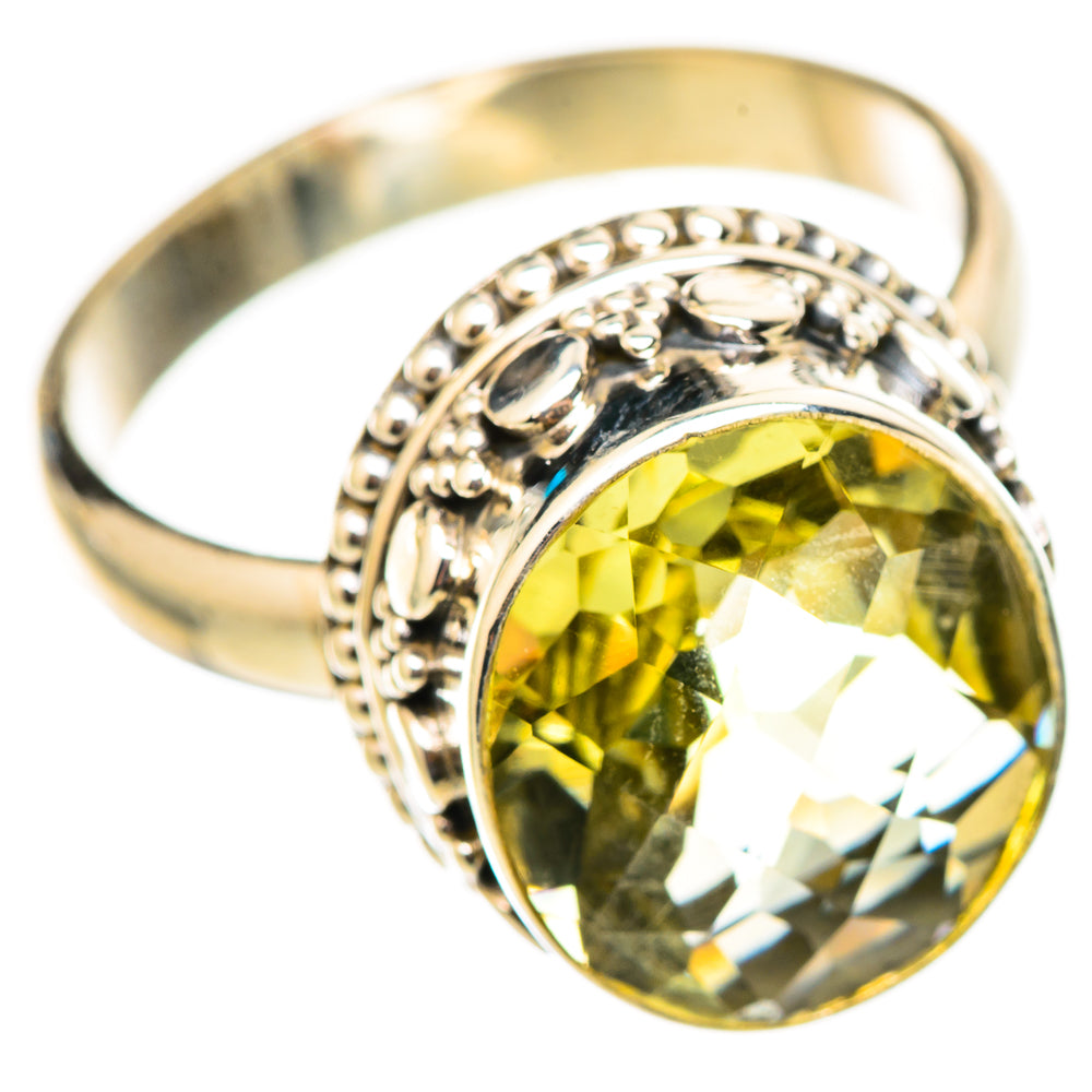 Lemon Quartz Rings handcrafted by Ana Silver Co - RING114839 - Photo 2