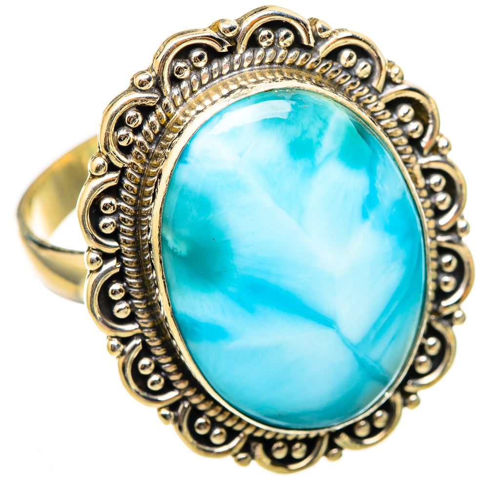 Larimar Rings handcrafted by Ana Silver Co - RING114907 - Photo 2