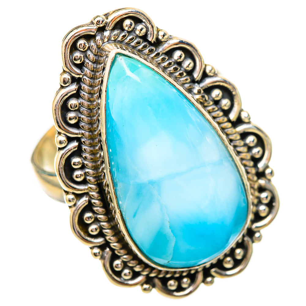 Larimar Rings handcrafted by Ana Silver Co - RING115049 - Photo 2
