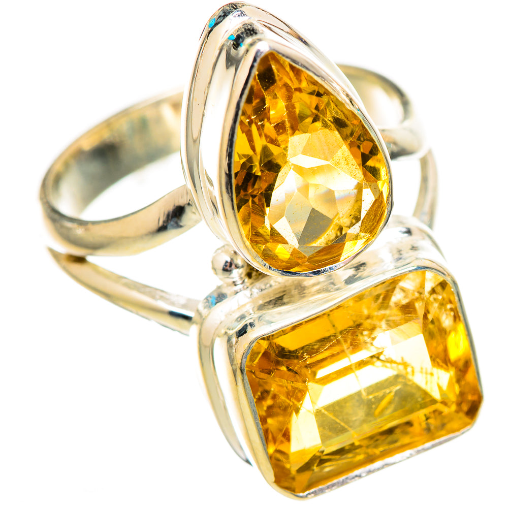 Citrine Rings handcrafted by Ana Silver Co - RING115107 - Photo 2