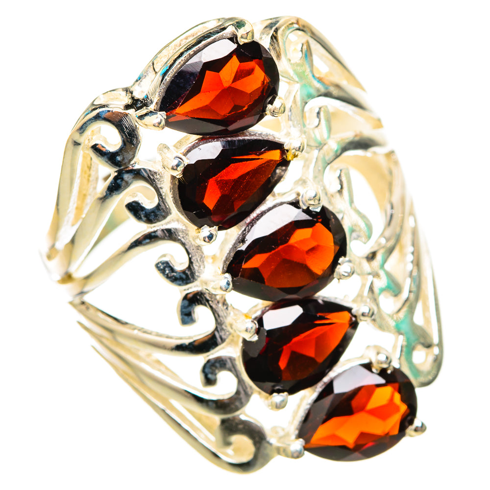 Garnet Rings handcrafted by Ana Silver Co - RING115109 - Photo 2