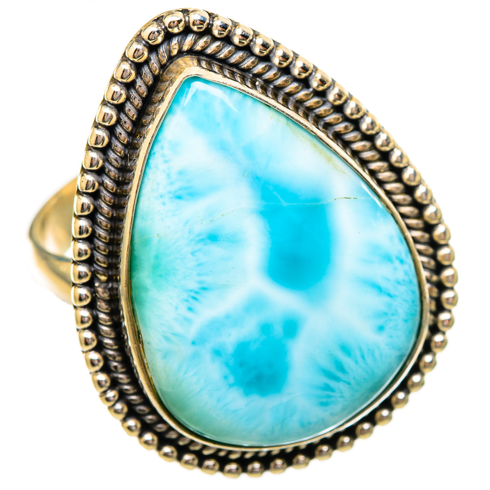 Larimar Rings handcrafted by Ana Silver Co - RING115165 - Photo 2