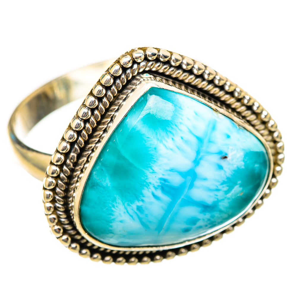 Larimar Rings handcrafted by Ana Silver Co - RING115433 - Photo 2
