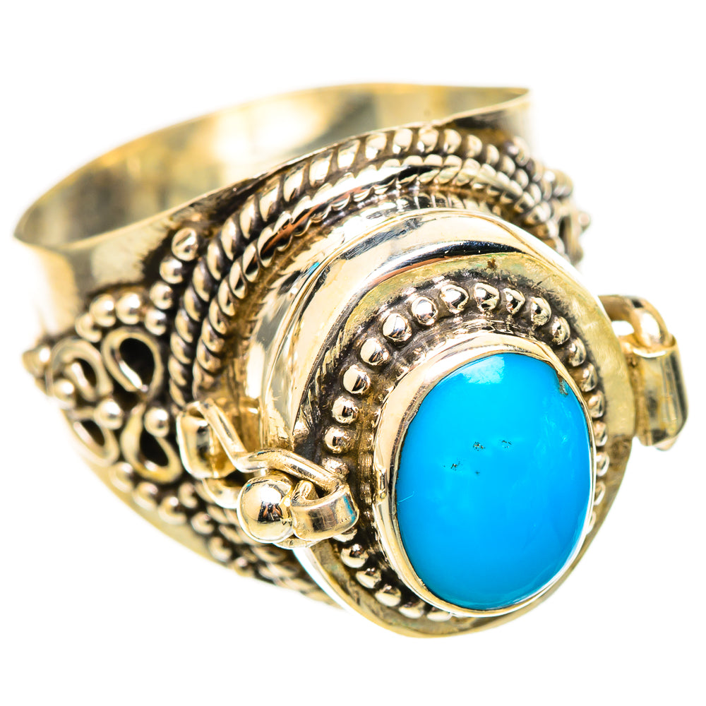 Sleeping Beauty Turquoise Rings handcrafted by Ana Silver Co - RING115453 - Photo 2