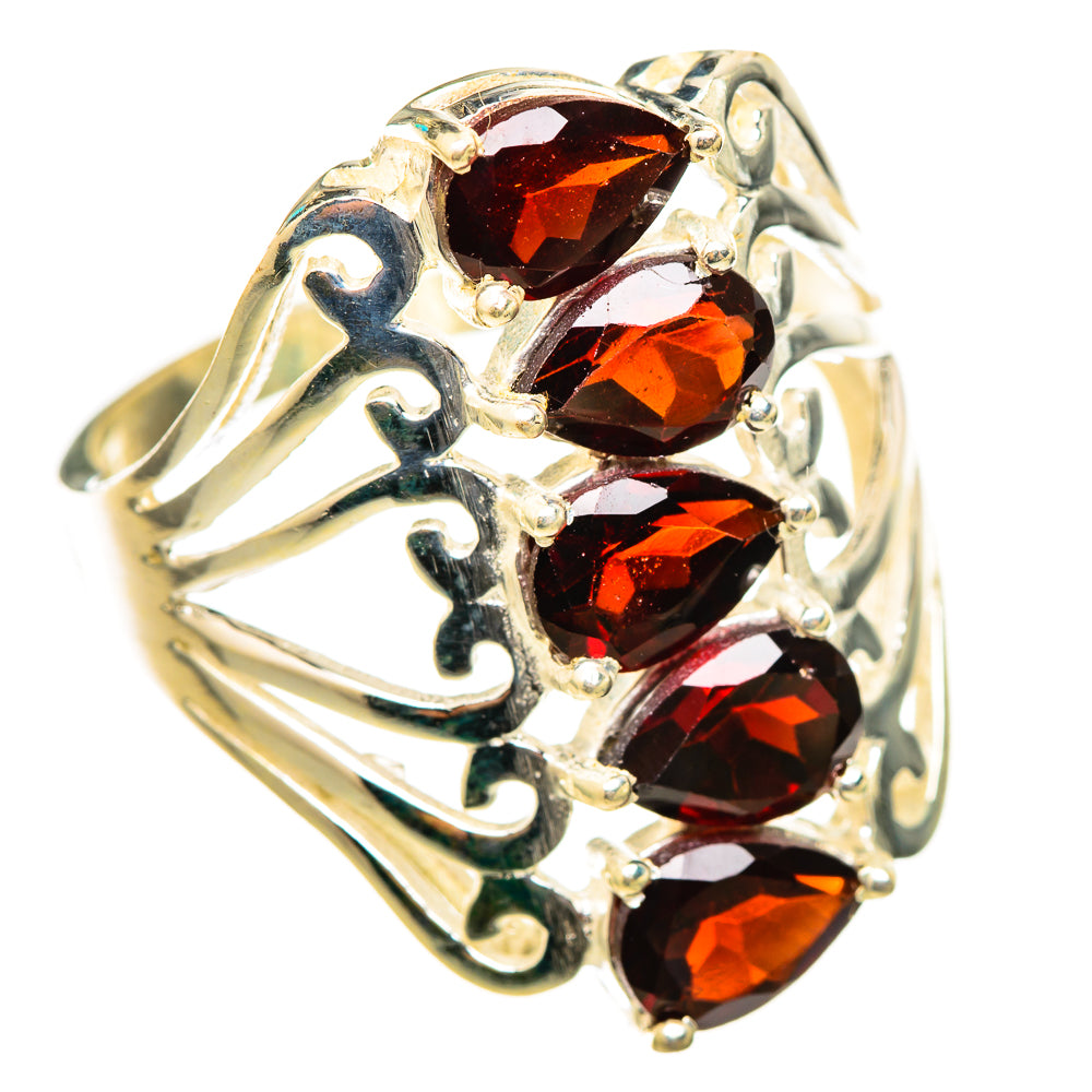 Garnet Rings handcrafted by Ana Silver Co - RING115477 - Photo 2