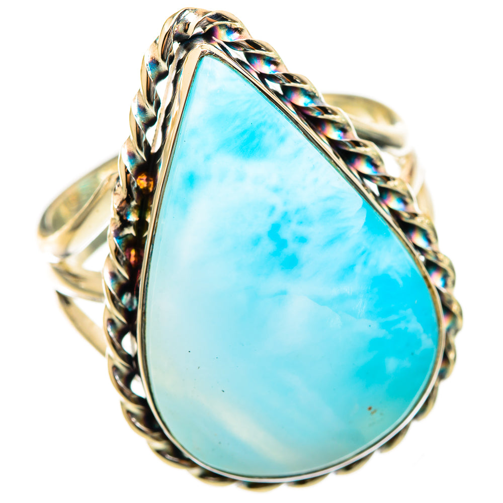 Larimar Rings handcrafted by Ana Silver Co - RING115560 - Photo 2
