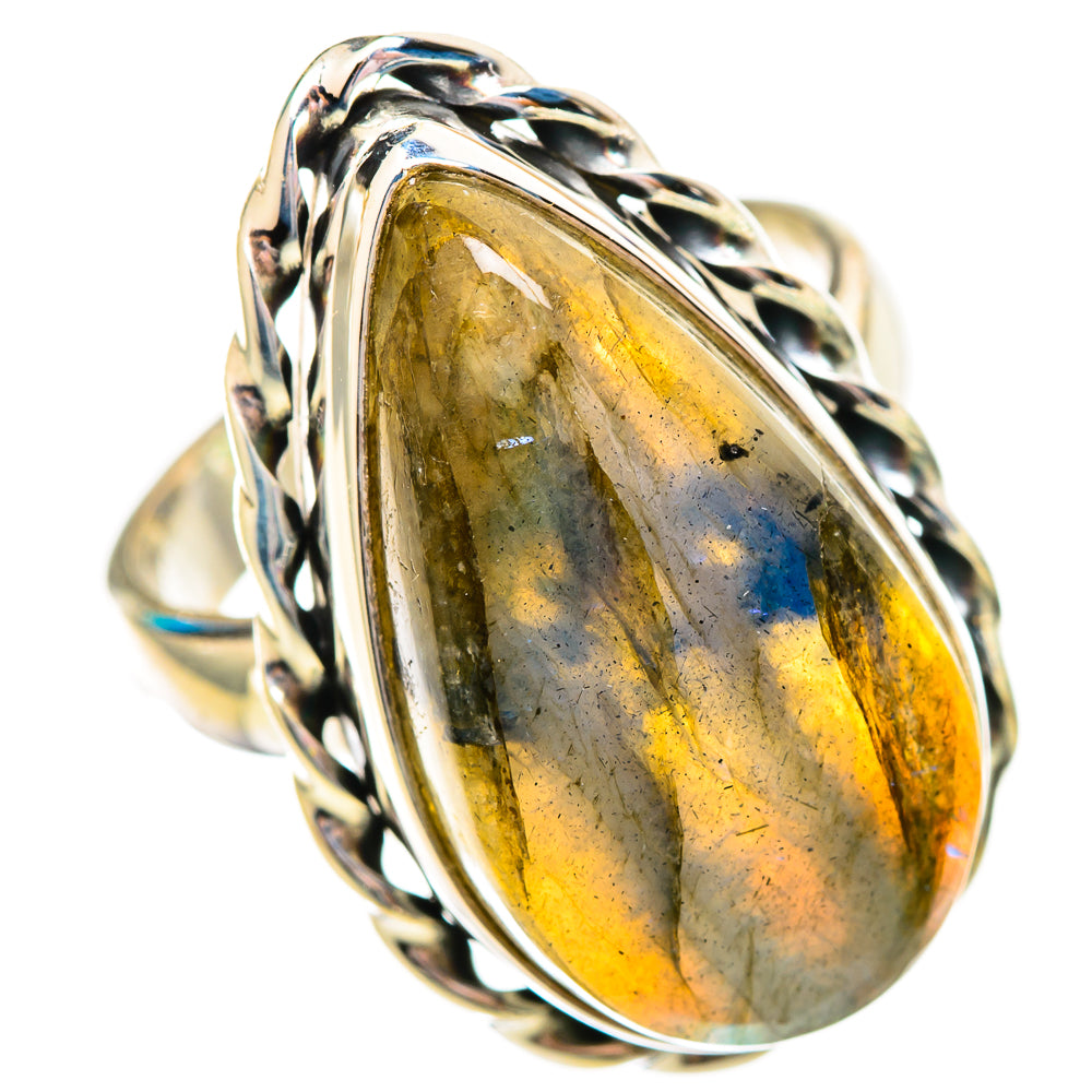 Labradorite Rings handcrafted by Ana Silver Co - RING115595 - Photo 2