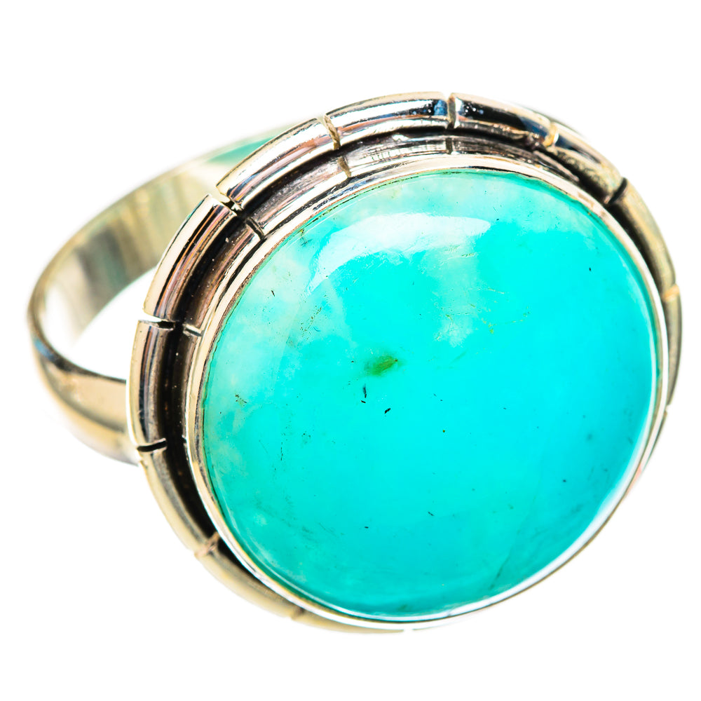 Peruvian Amazonite Rings handcrafted by Ana Silver Co - RING115614 - Photo 2