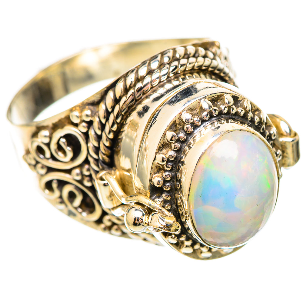 Ethiopian Opal Rings handcrafted by Ana Silver Co - RING115635 - Photo 2