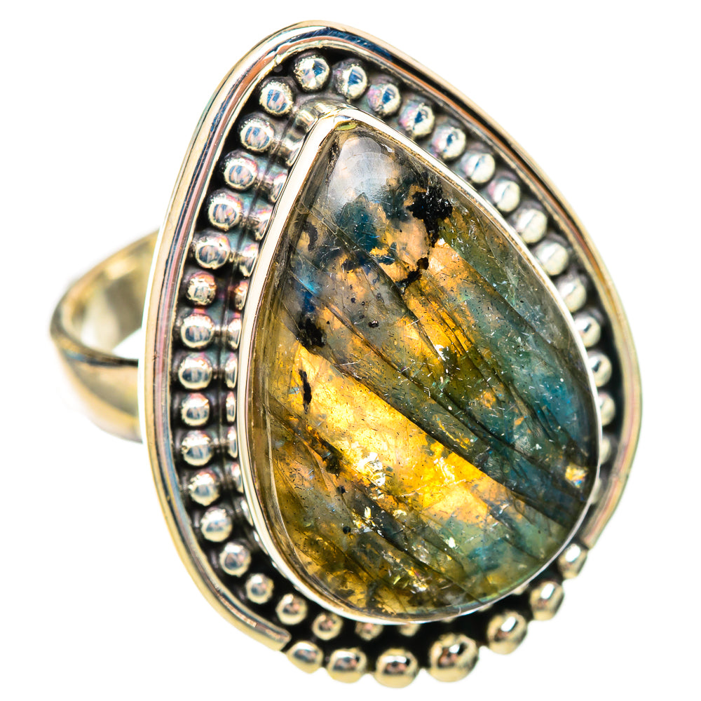 Labradorite Rings handcrafted by Ana Silver Co - RING115637 - Photo 2