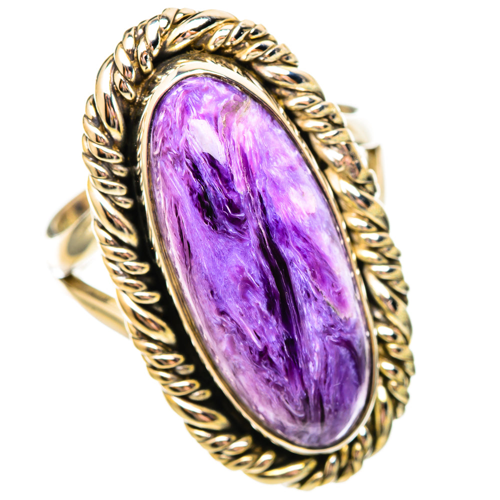 Charoite Rings handcrafted by Ana Silver Co - RING115649 - Photo 2