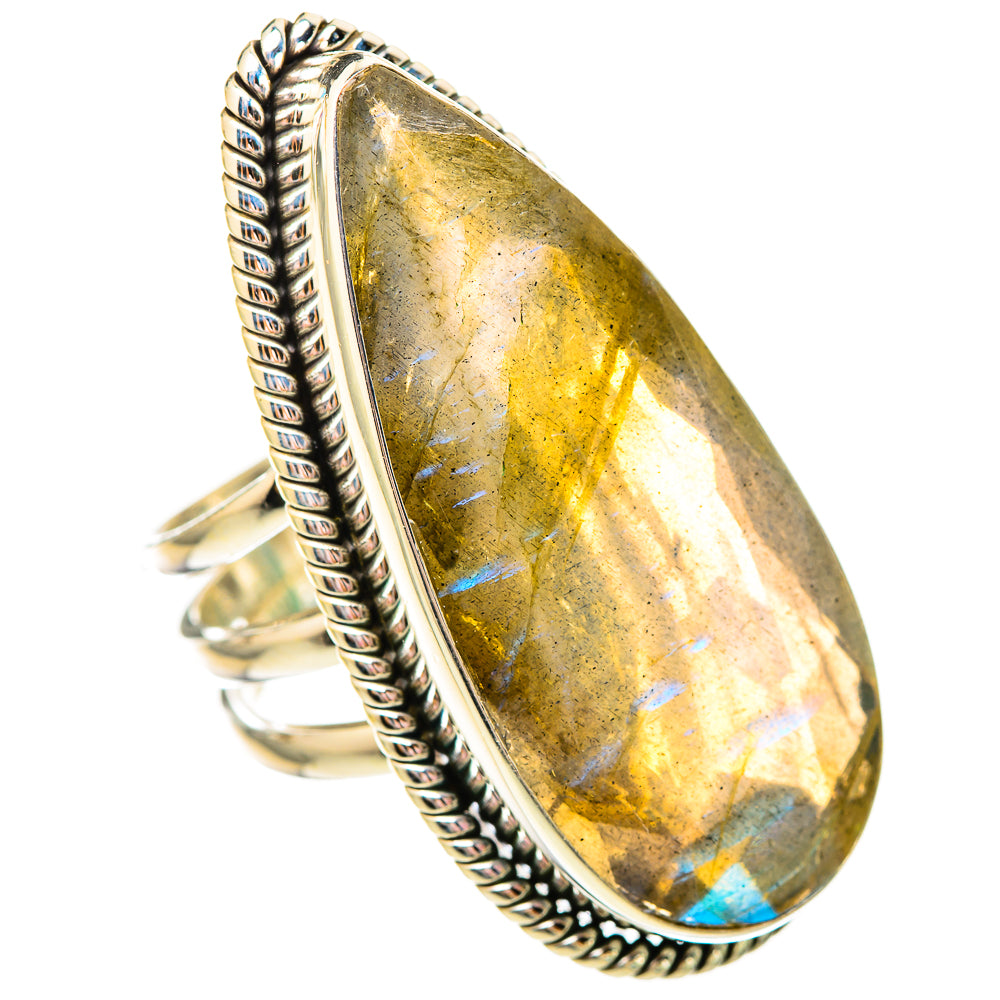 Labradorite Rings handcrafted by Ana Silver Co - RING115892 - Photo 2